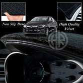 Honda City 2022-24 Velvet Dashboard Cover Anti Slip, Anti Glare & Elegant Design